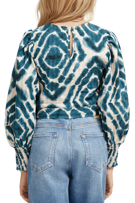 ALL-OVER PRINTED LONG-SLEEVED CROPPED TOP DISCO TIE DYE BOTT 2