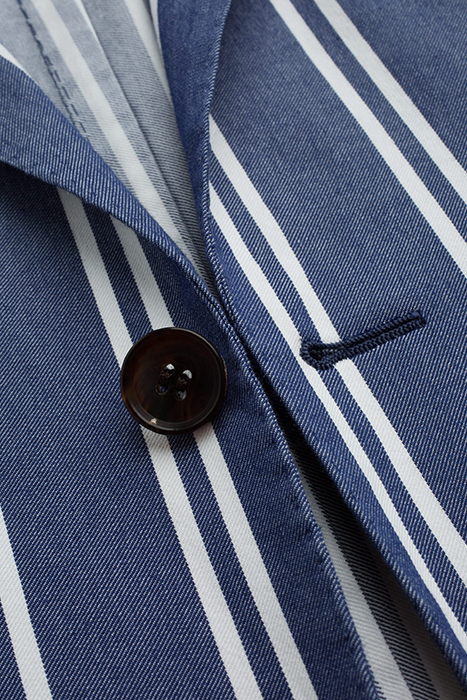 Blue Striped Jort Jacket 3