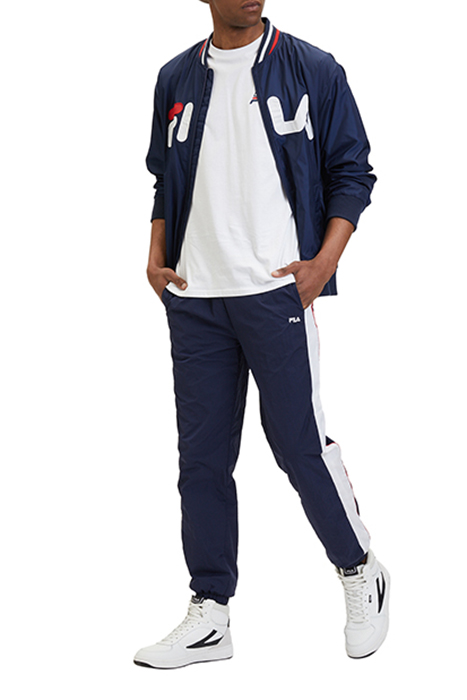 LUOYANG TRACK PANTS BLACK IRIS-BRIGHT WHITE 3