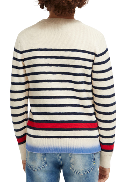 YARN-DYED STRIPE DIP-DYE PULLOVER CONTAINS ORGANIC COTTON NI 2
