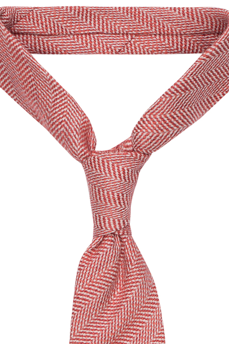 ORANGE HERRINGBONE TIE ORANGE 2