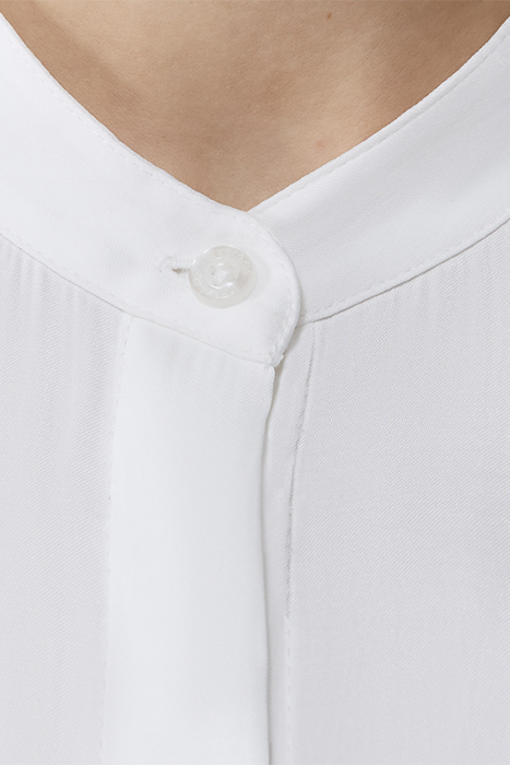 WHITE SATIN SHIRT WITH DIAMANTÉ SLOGAN ON BACK 6