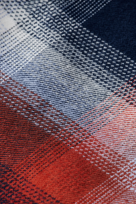 TEDDY LINED CHECKED OVERSHIRT BLUE RED CHECK 10