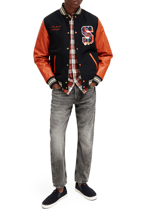 LEATHER COLLEGE BOMBER NIGHT 3