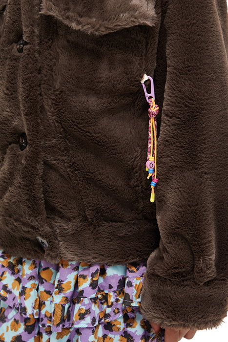 FAUX FUR TRUCKER JACKET DARK CHOCOLATE 9