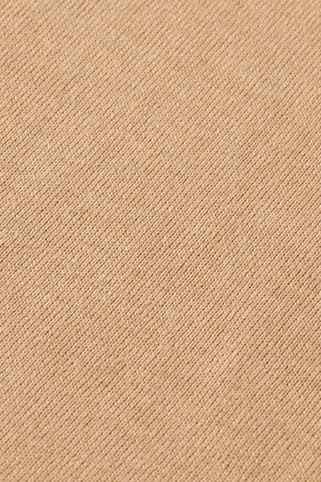 REGULAR FIT TURTLENECK PULLOVER IN MERINO WOOL CAMEL MELANGE 8