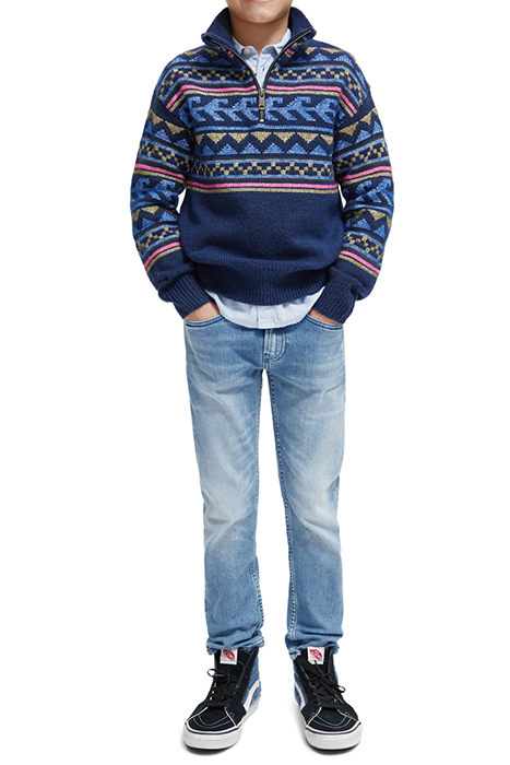 HALF-ZIP INTARSIA PULLOVER NIGHT 3