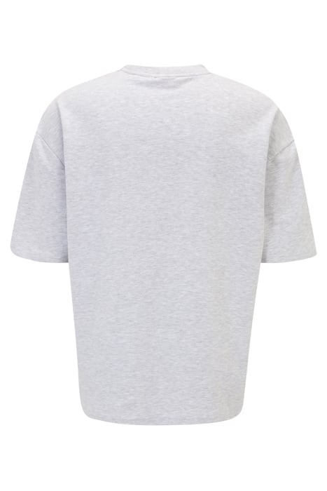 LOWELL OVERSIZED LOGO TEE LIGHT GREY MELANGE 5