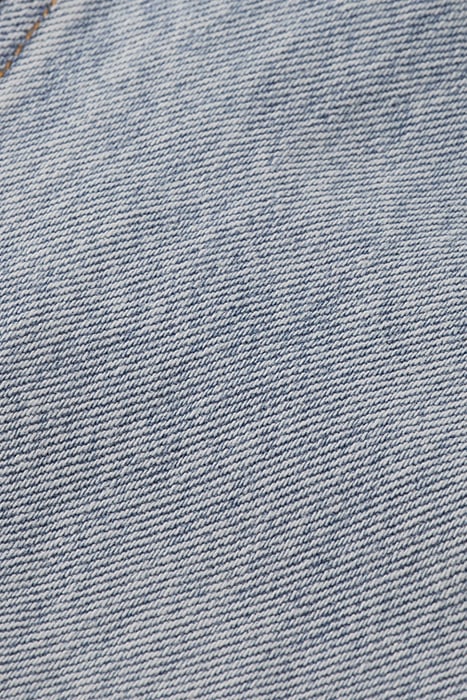 TEDDY LINED DENIM BIKER JACKET INDIGO 10