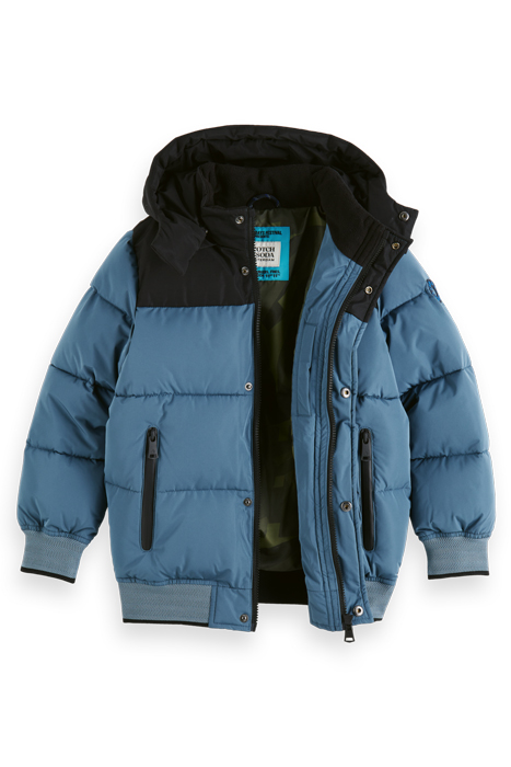 PADDED JACKET IN RECYCLED POLYESTER WITH WATERPROOF ZIPS STE 9