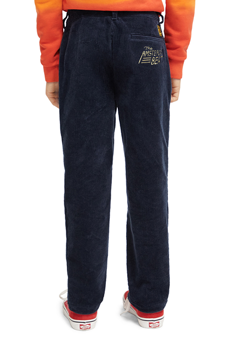 LOOSE TAPERED FIT CORDUROY PANTS IN ORGANIC COTTON NIGHT 2