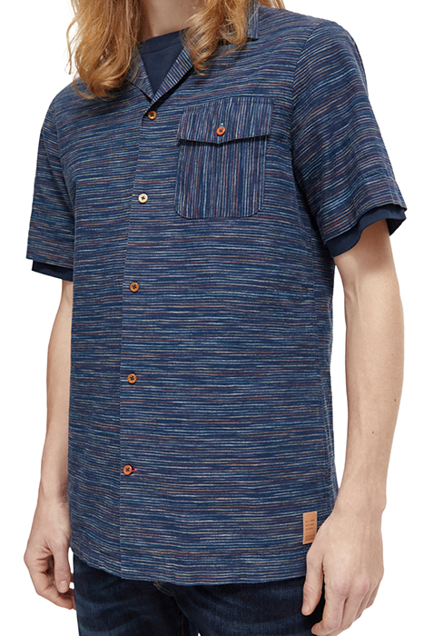 SPACED-OUT HORIZONTAL STRIPE SHIRT MULTI BLUE STRIPE 6