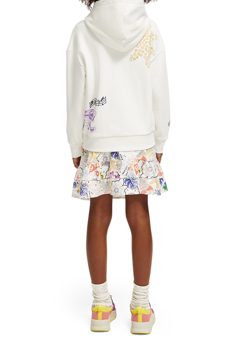 LOOSE-FIT ARTWORK HOODIE OFF WHITE 3