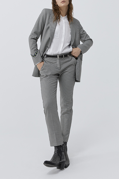 WHITE SATIN SHIRT WITH DIAMANTÉ SLOGAN ON BACK 3