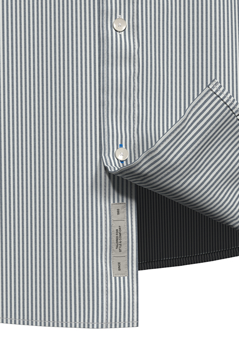 ESSENTIAL OXFORD STRIPE STEEL STRIPE 4