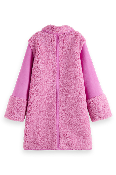 LONGER-LENGTH BONDED TEDDY JACKET FUCHSIA 5