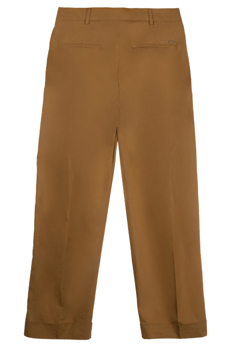 MILA - HIGH RISE TAPERED PLEATED CHINO CARAMEL 2