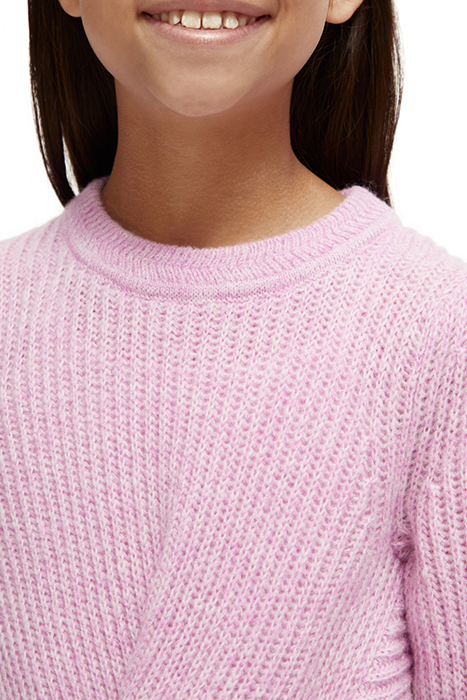 RELAXED-FIT KNOTTED PULLOVER DISCO MELANGE 6