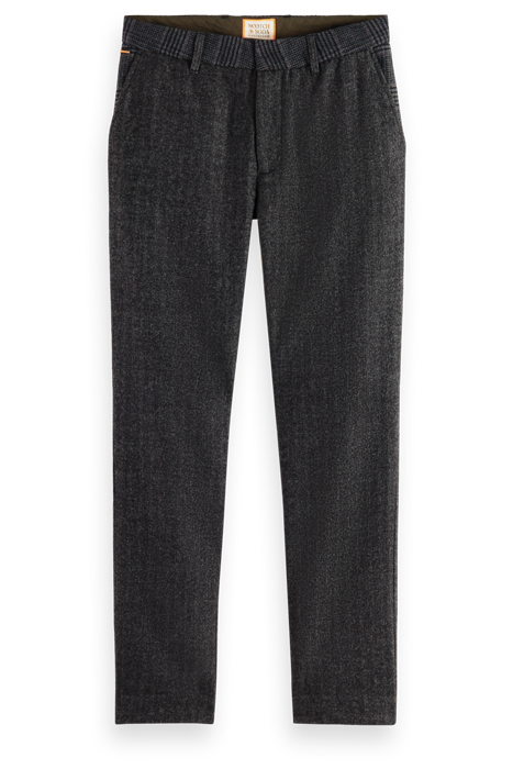 STUART- WOOL-BLEND YARN-DYED CHINO GREY BLACK HERRINGBONE 4