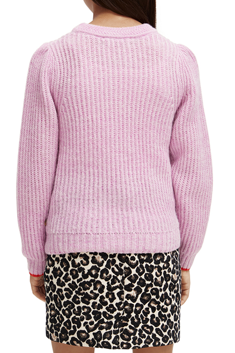 RELAXED-FIT KNOTTED PULLOVER DISCO MELANGE 2