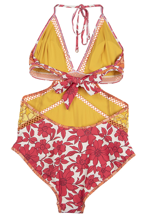 HANNAH-PRINTED ONE-PIECE CORAL 2