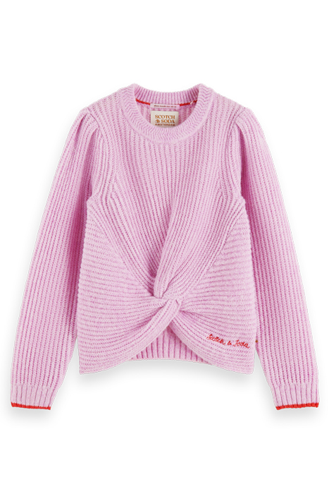 RELAXED-FIT KNOTTED PULLOVER DISCO MELANGE 4