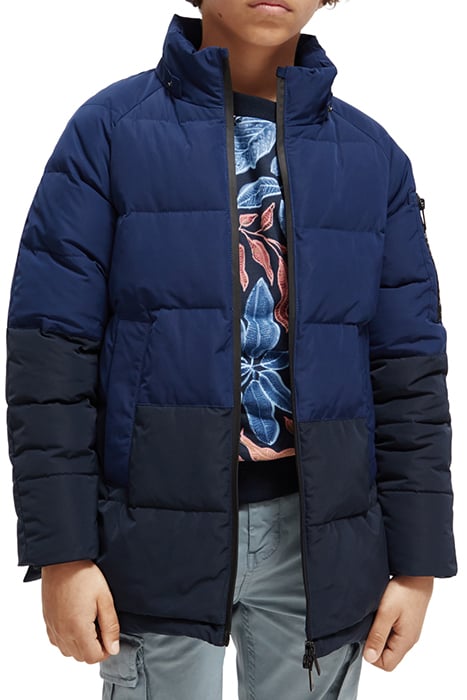 MID-LENGTH WATER REPELLENT PADDED JACKET NAVY 9