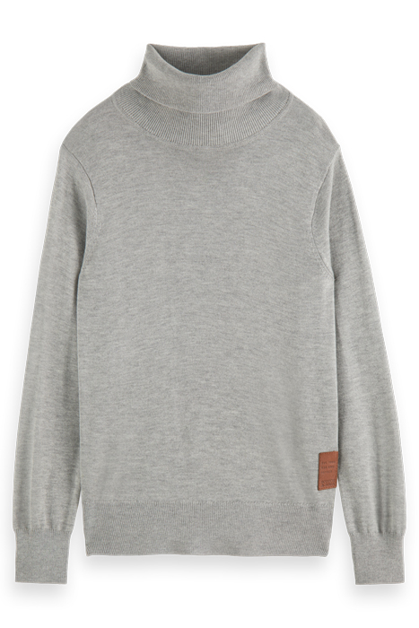 ROLL NECK PULLOVER GREY MELANGE 4