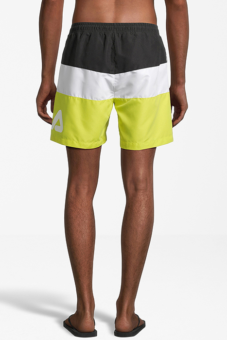 SIMBABWE BLOCKED BEACH SHORTS BLACK-BRIGHT WHITE-EVENING PRI 2