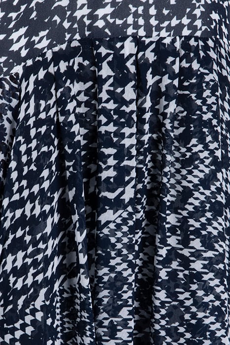 ALEXANDRIA-PRINTED DRESS NAVY/WHITE 3