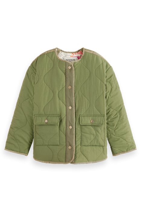 LIGHT-PADDED REVERSIBLE PRINTED JACKET MILITARY 4