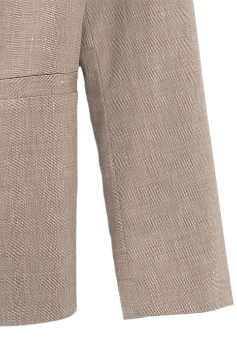 BEIGE SEMI-PLAIN SUIT JACKET 3