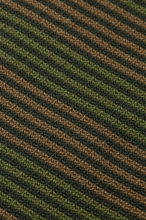 STRUCTURE KNITTED POLO IN ORGANIC COTTON MILITARY STRIPE 9