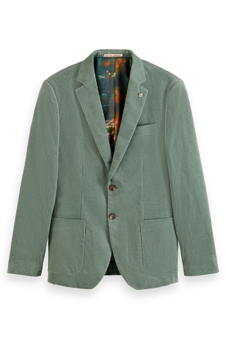 REGULAR FIT UNCONSTRUCTED CORDUROY BLAZER SEAWEED 4