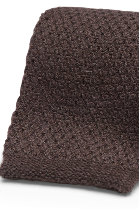 BROWN KNITTED TIE 2