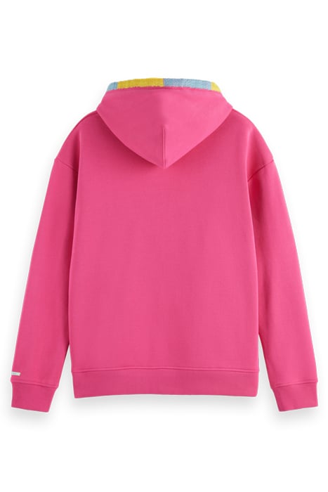 TOWELLING POCKET HOODIE MYSTIC PINK 5