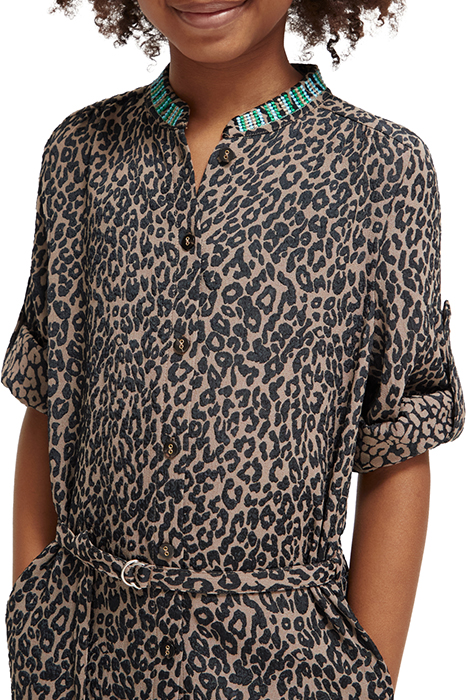 JACQUARD EMBROIDERY SHIRT DRESS CREATURES OF THE NIGHT JACQU 8