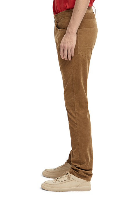 RALSTON - FINE CORDUROY 5-POCKET PANTS TAUPE 6