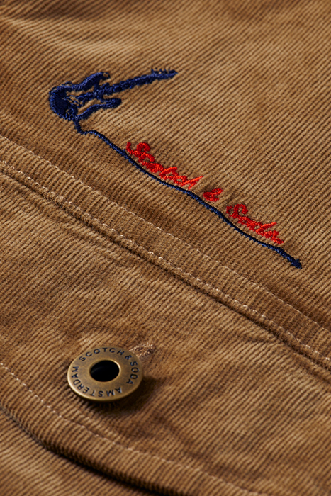 FINE CORDUROY TRUCKER JACKET TAUPE 9