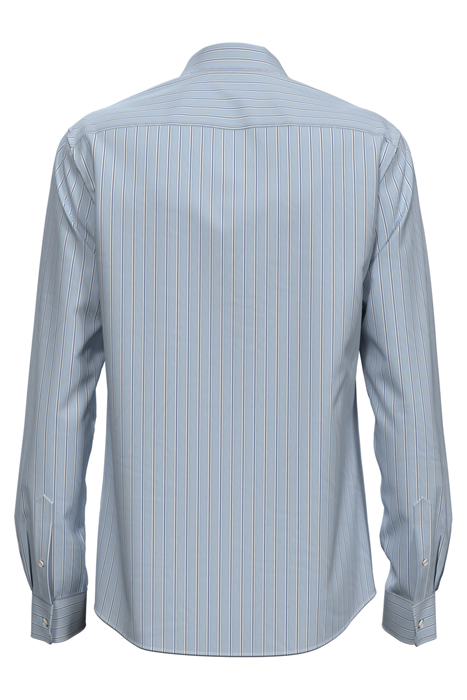 ESSENTIAL POPLIN STRIPE SHIRT LIGHT BLUE STRIPE 2
