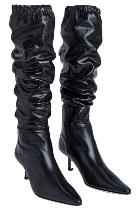 GWEN BLACK CREASED LEATHER 2