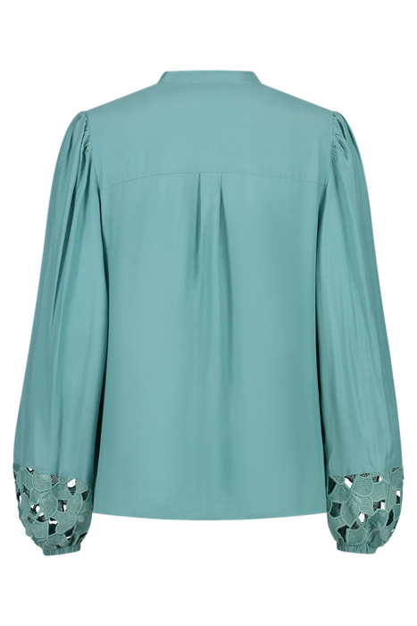 SOLIN BLOUSE TURQUOISE BLUE 2