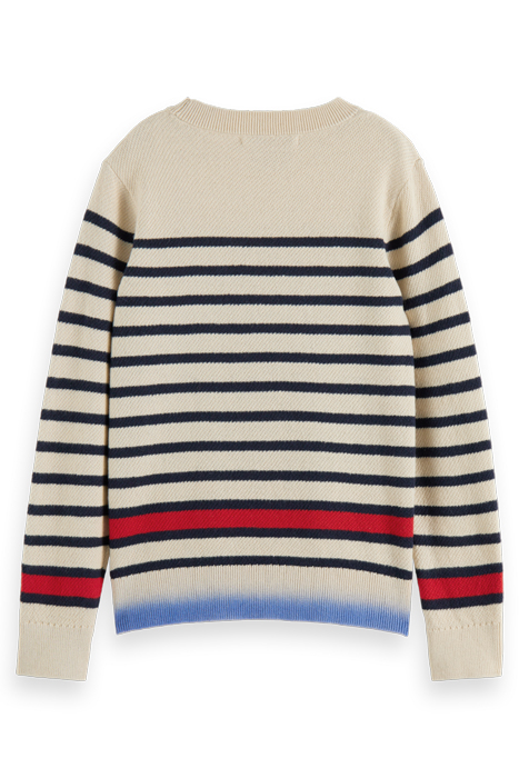 YARN-DYED STRIPE DIP-DYE PULLOVER CONTAINS ORGANIC COTTON NI 5