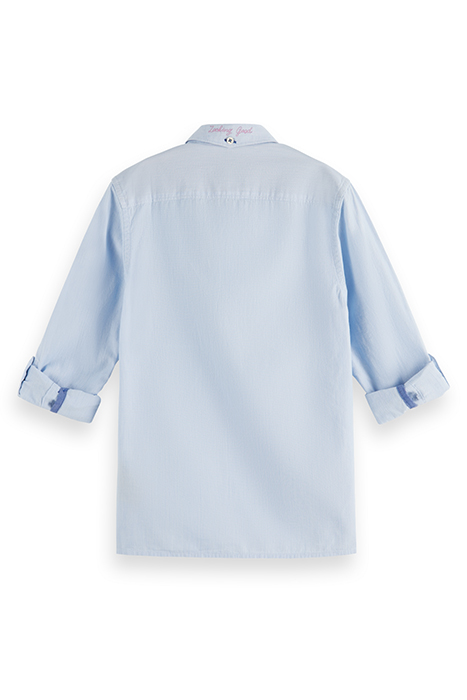 CLASSIC YARN-DYED SHIRT IN ORGANIC COTTON BLUE STRIPE 5