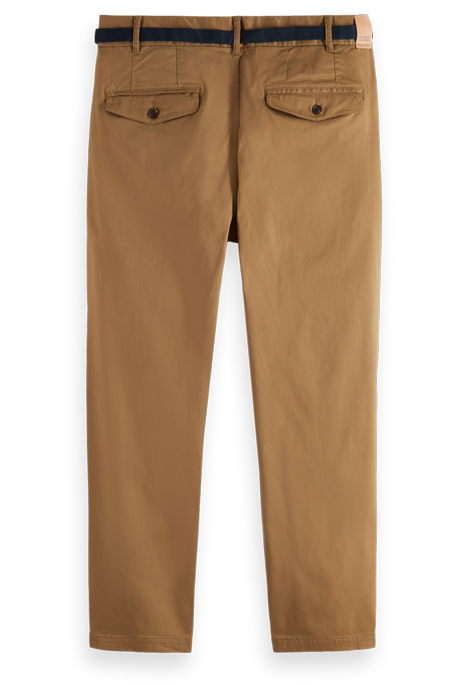 SEASONAL - BARREL-LEG PLEATED TWILL CHINO TAUPE 2