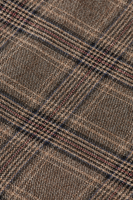 LIGHTWEIGHT YARN-DYED CHECK BOMBER JACKET CAMEL NIGHT CHECK 3