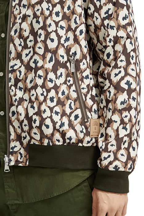 REVERSIBLE BOMBER JACKET TAUPE ANIMAL 9