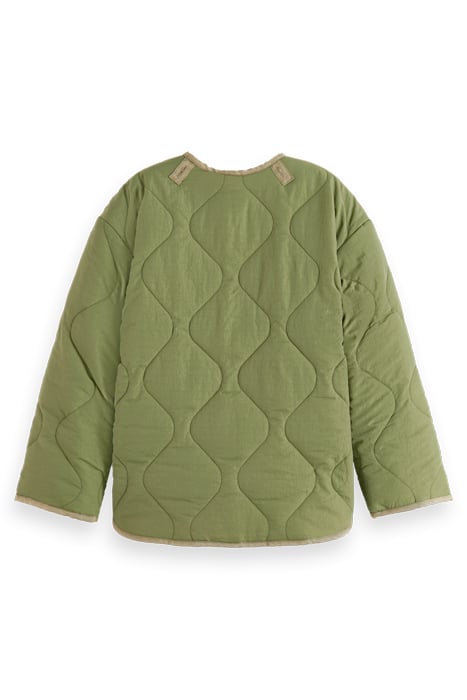 LIGHT-PADDED REVERSIBLE PRINTED JACKET MILITARY 5