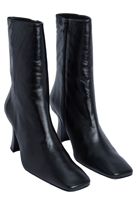 DEMI BLACK CREASED LEATHER 2