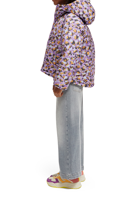 ALL-OVER PRINTED JACKET WITH REPREVE® FILLING FLORAL LEOPARD 6